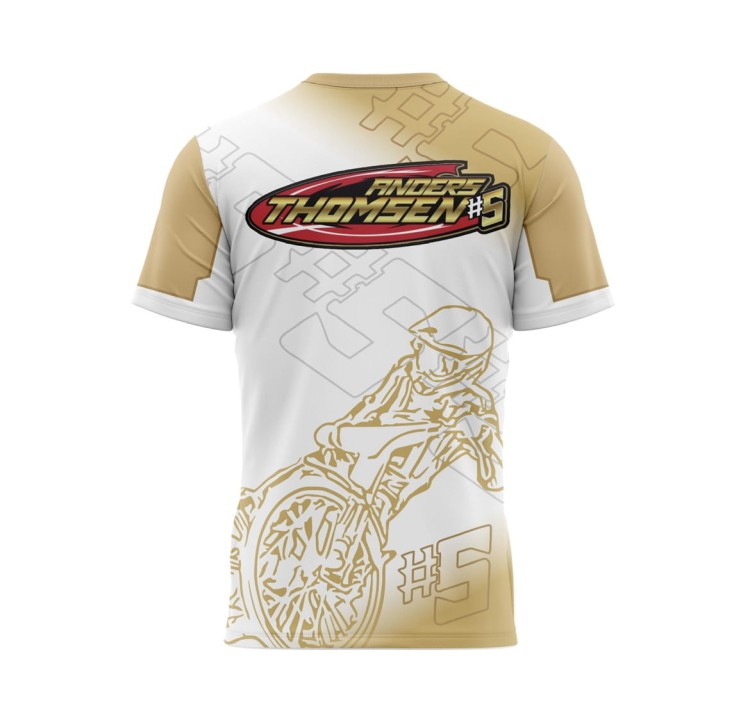 T-shirt white Anders Thomsen back