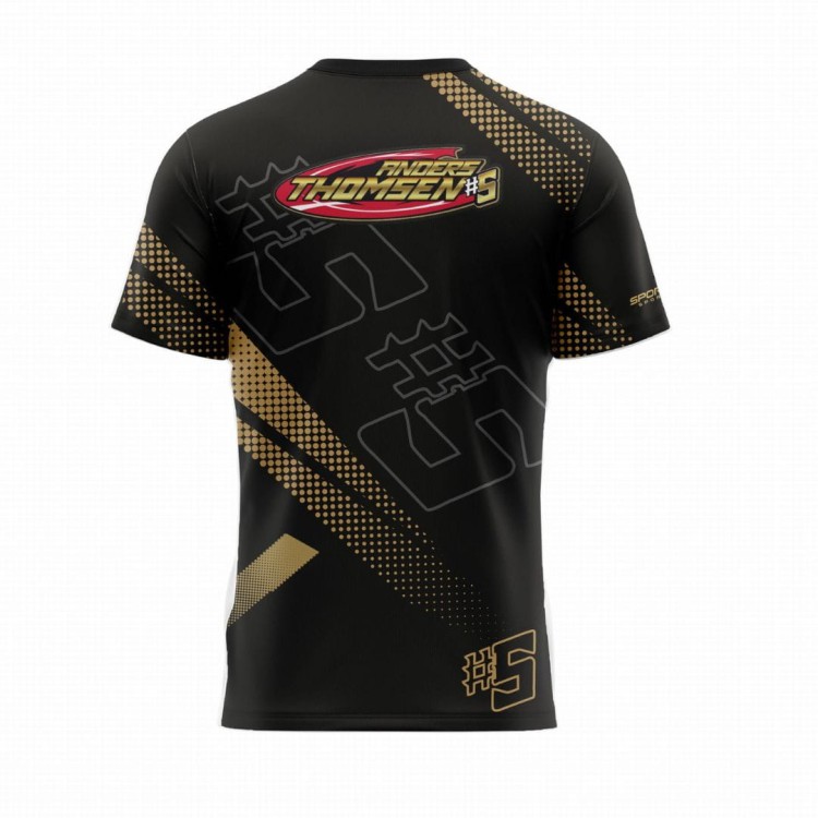 T-shirt black Anders Thomsen front
